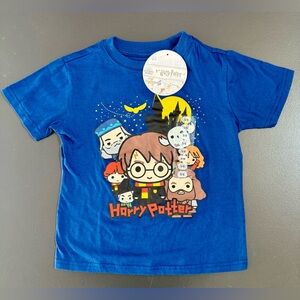 Harry Potter Kids T-Shirt Size 5/6 Blue Short Sleeve Graphic Tee